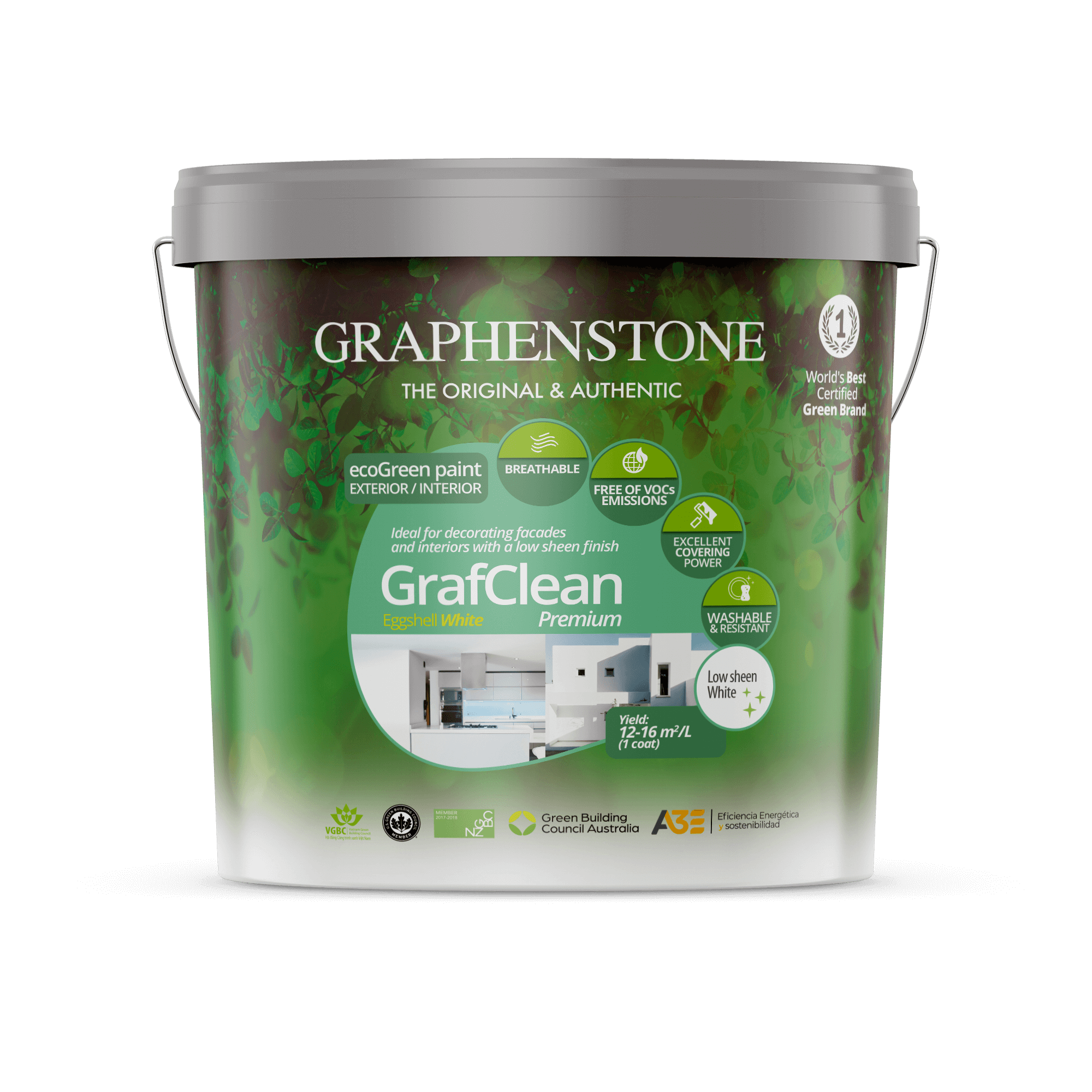Grafclean eggshell white 15l 2022 eng