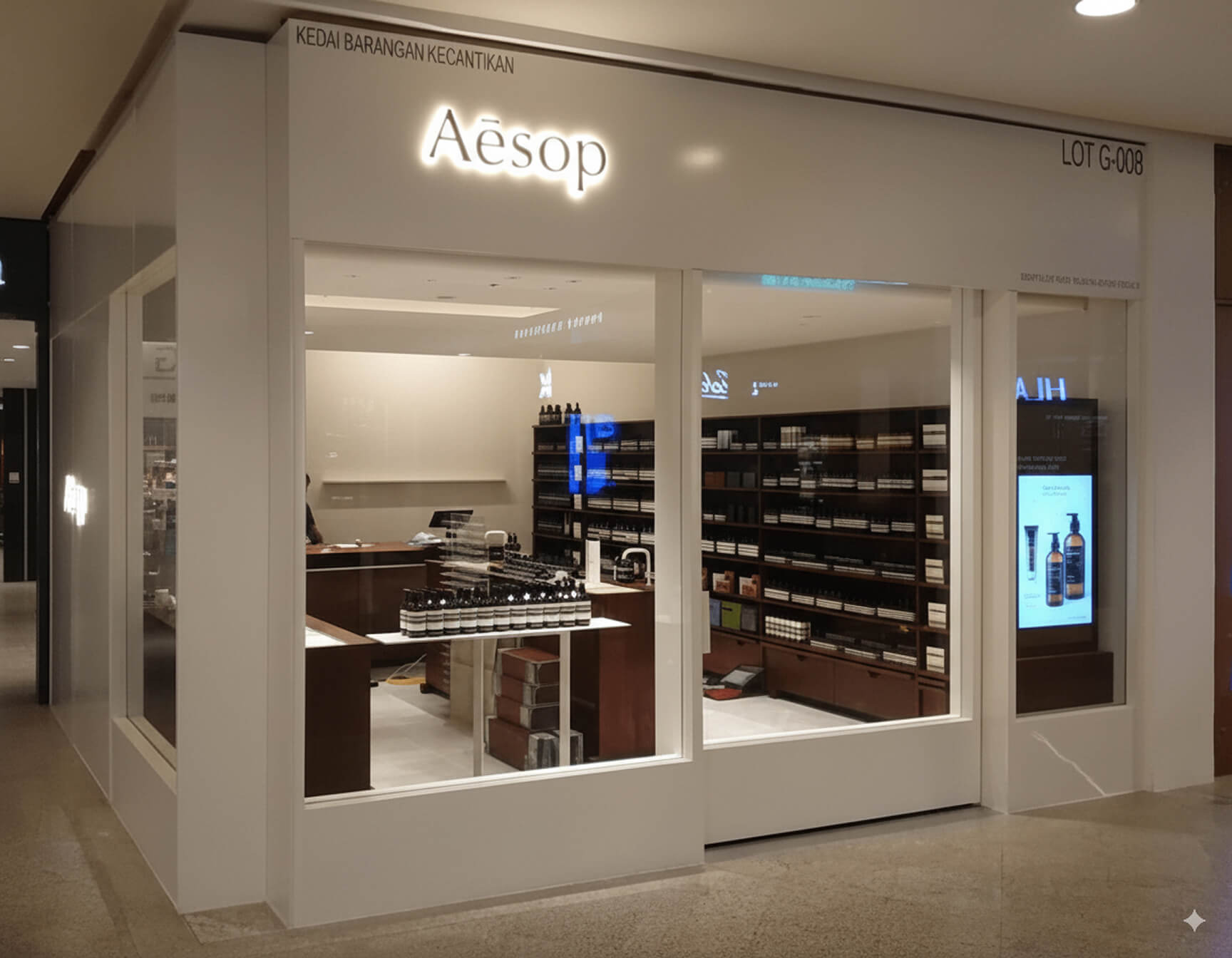 Portfolio aesop boutique
